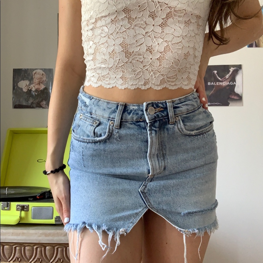 Zara Denim Mini Skirt